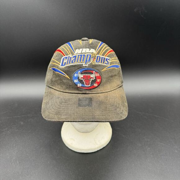 Vintage NBA Starter 98 Champions Locker Room Hat Chicago Bulls 1998 Crazy Faded - Picture 6 of 8